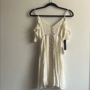 Lulu's Cream Mini Dress